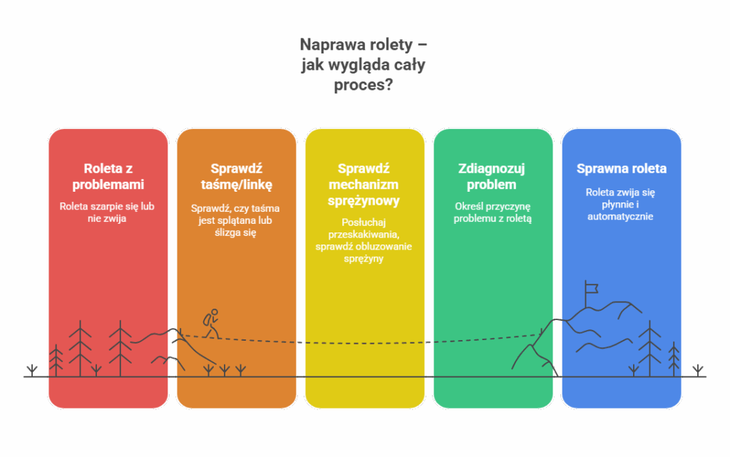 jak założyć zwijacz do rolet wewnętrznych