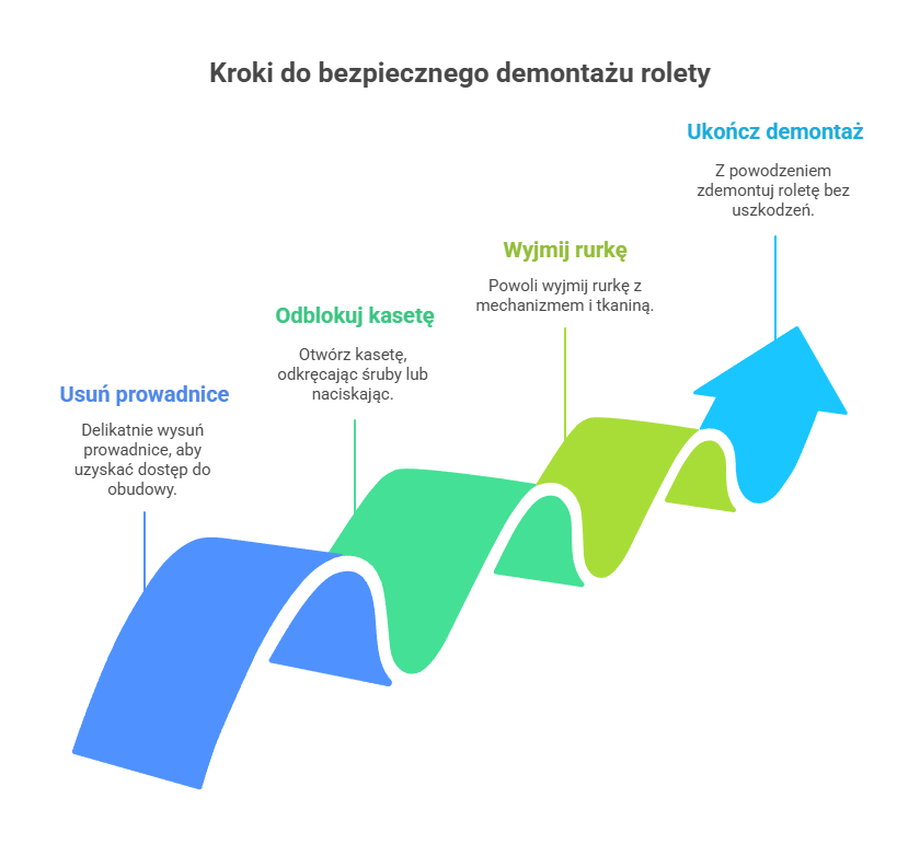jak zdemontować roletę wewnętrzną